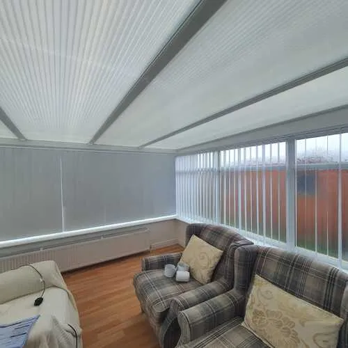 Living room blinds fitted in Dublin