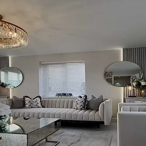 Living room blinds fitted in Dublin