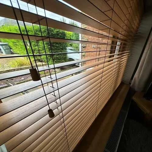 Wooden blinds fitted in Dublin